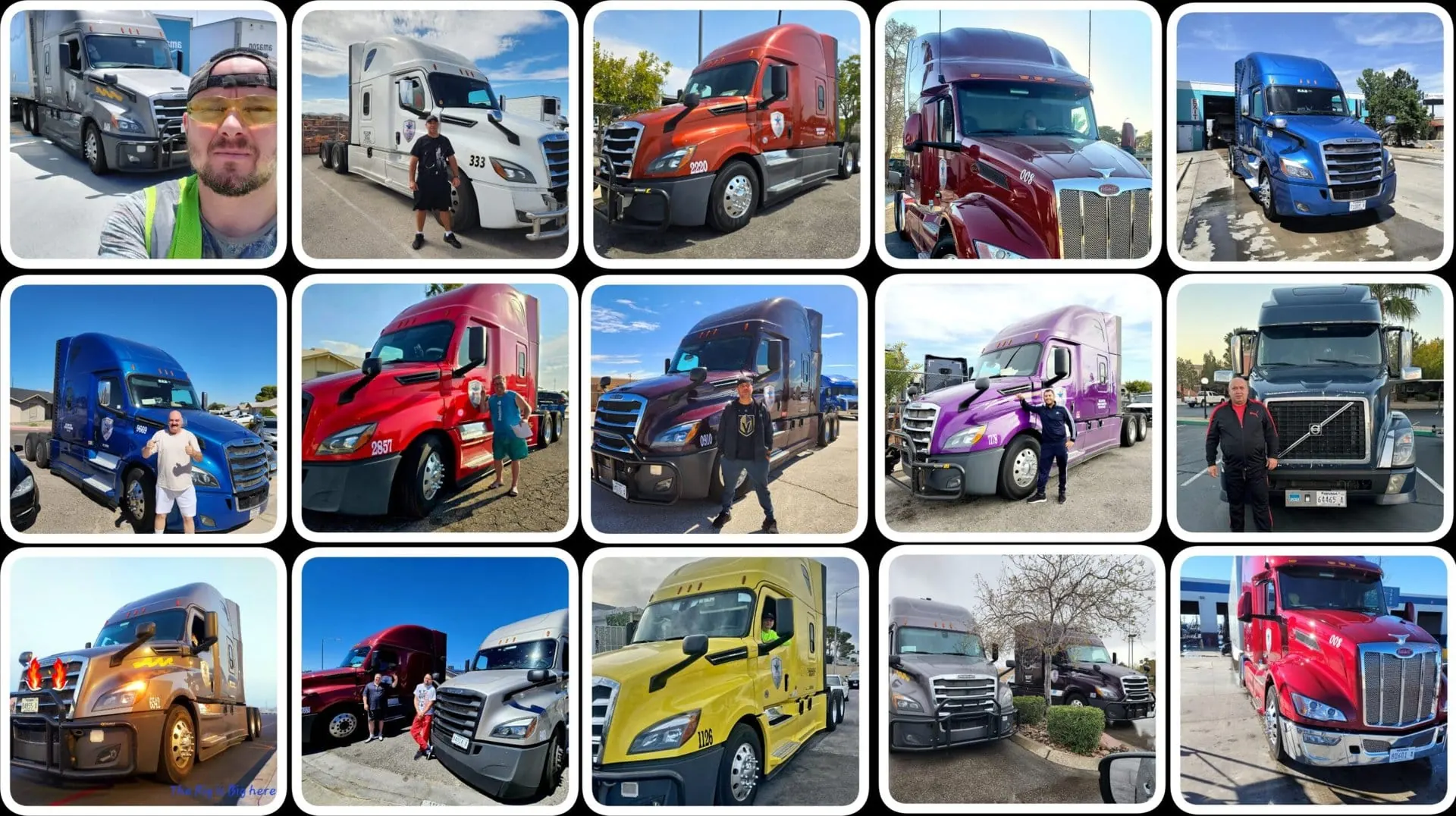 Bulltrans owner operators with their trucks